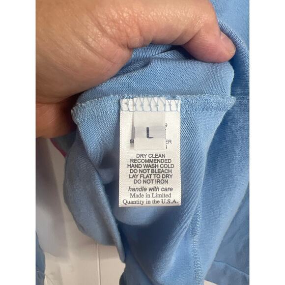 NWT Lauren Moshi Blue Ski Bum Sweatshirt Size Large - Picture 9 of 10